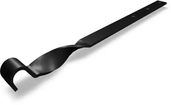 PREFA Überbügel für Aluminiumdachrinne 250-400 mm P.10 Schwarz - PREFA Dachentwässerungssysteme