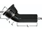 STM-Bogen 1M Fig. 2822 45° DN 125 - Von Roll Steckmuffenformstücke