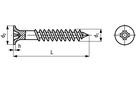 Schnellbauschr Doppelg-FG H St phos BN976 Ø3,9x45 - Bossard Schrauben