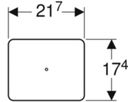 Abdeckplatte glanzverchromt 115.417.21.1 für Wasserzählerstrecke - Geberit Systemventile / Armaturen