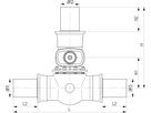 Universal 1, Fig. 5480 mit PE-Spitzenden d 125/50mm - Von Roll Armaturen