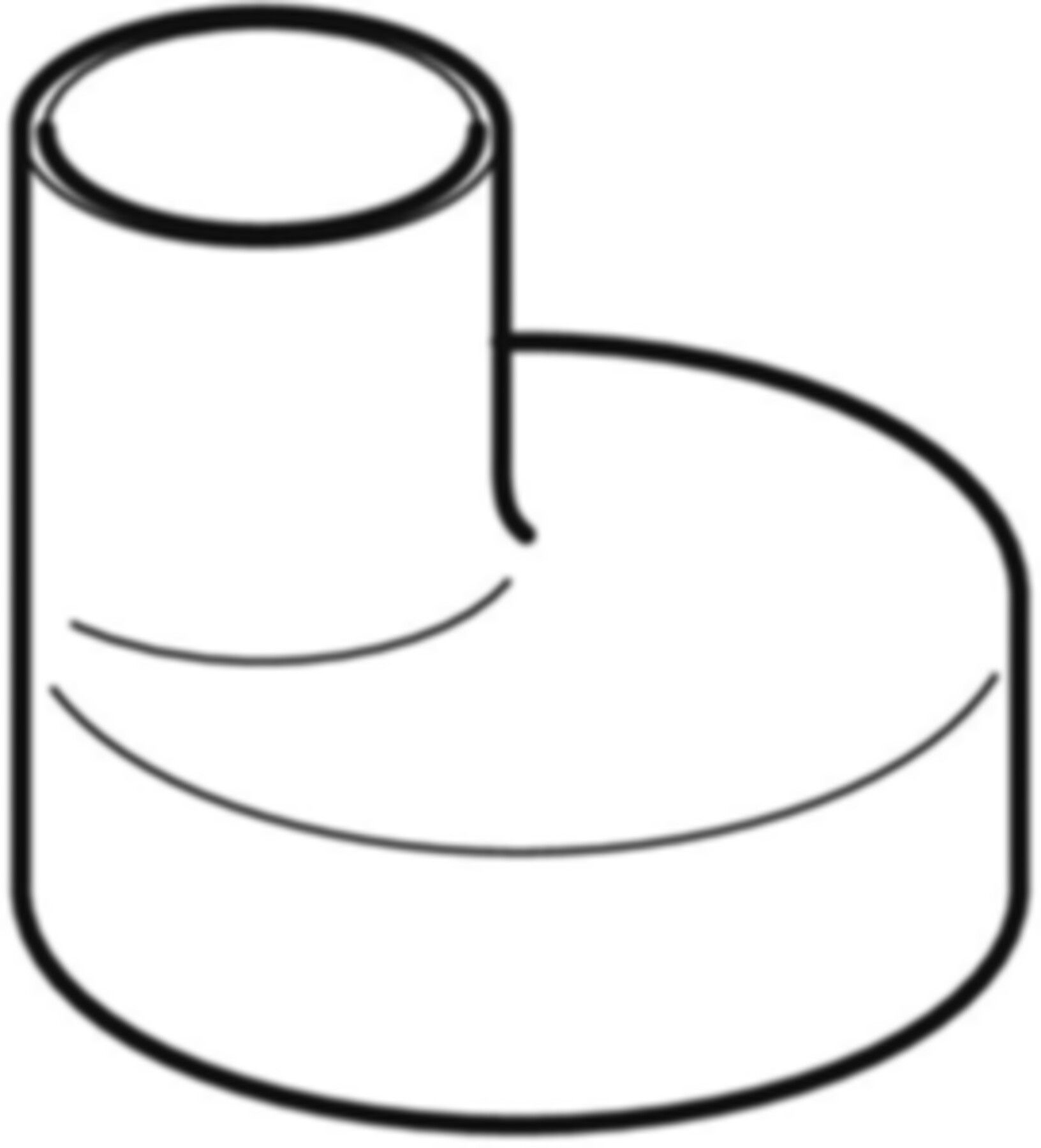 Reduktion exzentrisch 368.586.16.1 d 125/110mm - Geberit-PE-Formstücke