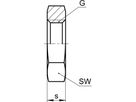 Sechskantmutter SO 40006 1/4" - Serto-Programm M/G