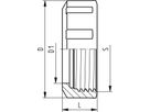 Überwurfmutter 546/542 PVC-U 25mm 161 490 539 - GF Hart PVC-U Formstücke