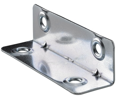 Hettich Längswinkel verzinkt, 20 x 20 x 67mm - Diverse Möbelbeschläge und Zubehör