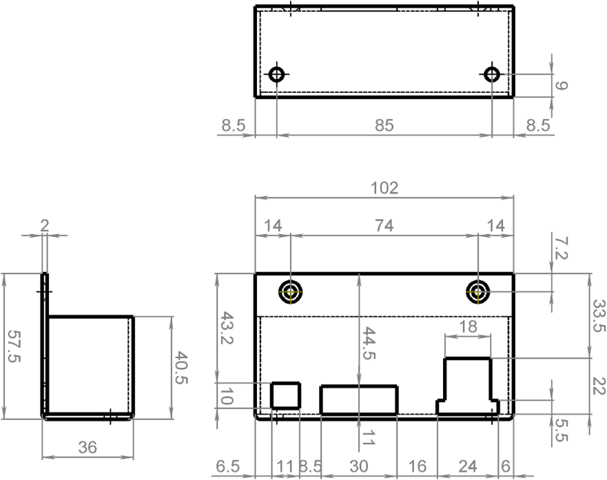SCHÄNIS Schliesskasten zu Zimmertürschloss 2005 DIN links, verzinkt - Türschlösser und Zubehör