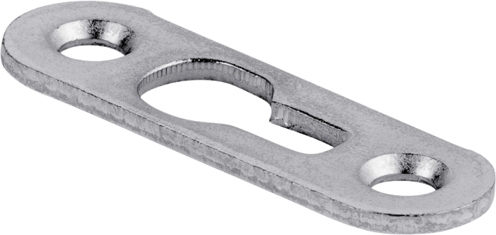 CHARMAG Bilderöse Stahl LxB=43x13x2mm, verzinkt - Diverse Möbelbeschläge und Zubehör