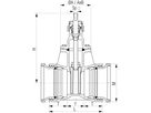 Schraubmuffenschieber Fig. 5417 PN 16 DN 40 - Von Roll Armaturen