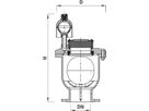 Be-/Entlüftungsventil 9830 0.2 - 6 bar DN 200 PN 10 - Hawle Armaturen