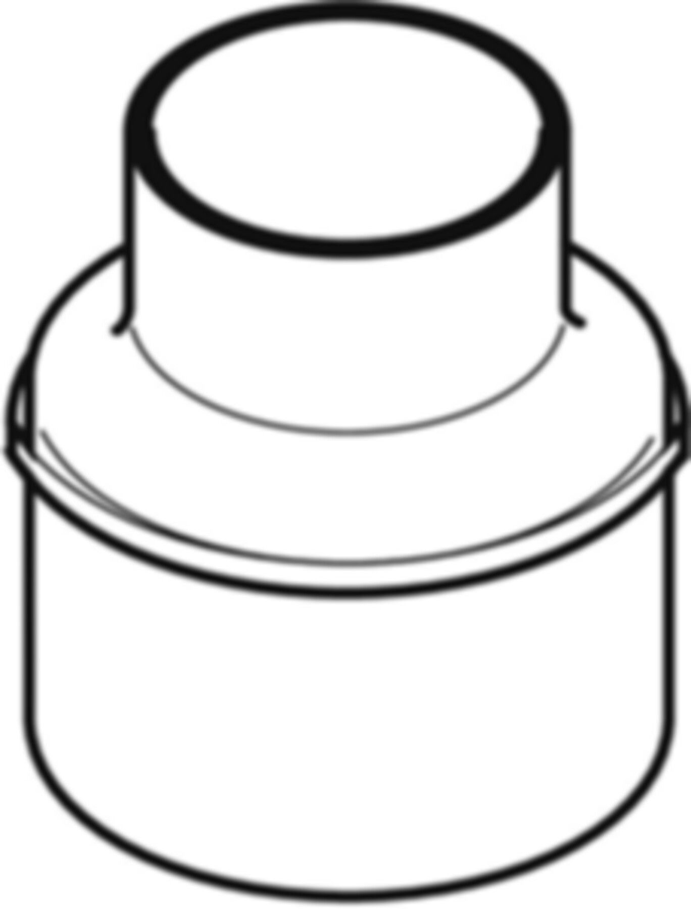 Reduktion zentrisch lang 310.082.14.1 d 110/ 90mm - Geberit-PE-Silent-Formstücke
