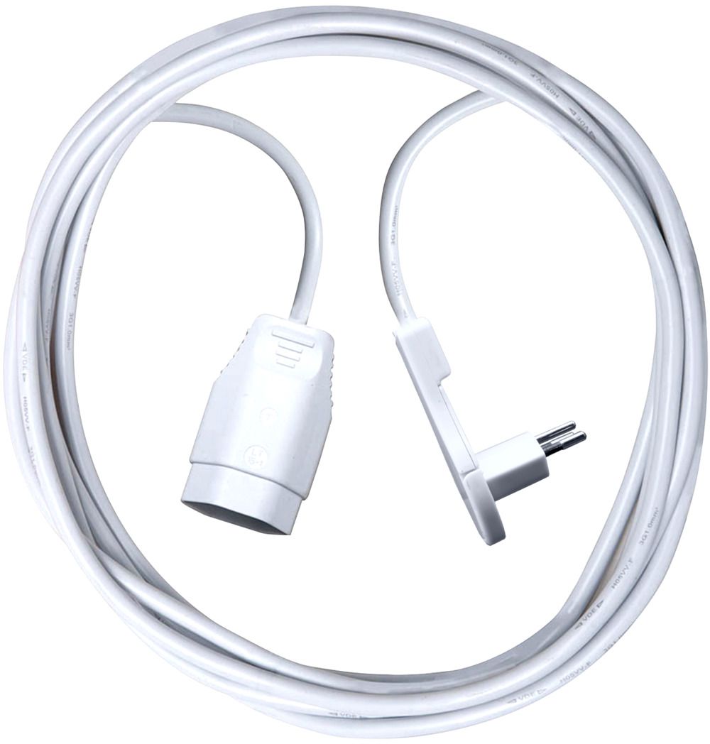 BRENNENSTUHL Verlängerungskabel für den Innenbereich, weiss, 1m Kabel - Stromverteilung