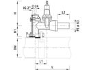 Schieberschelle ROBUSTO DN 50 2731 Doppelbügel DN 100-500 - Hawle Hausanschluss- und Anbohrarmaturen