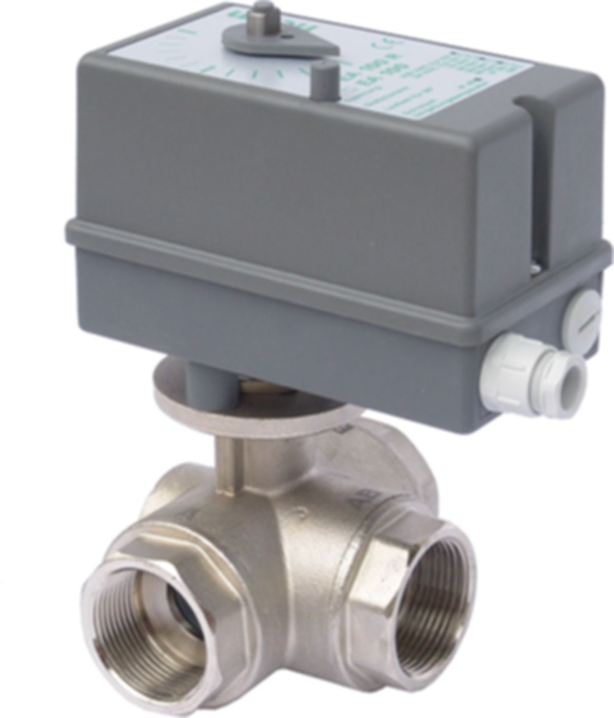 Motorkugelhahnen 3-Weg L 230 V PN 10 2" m/Relais 60 sec. kvs 45.0 - Ticom Armaturen