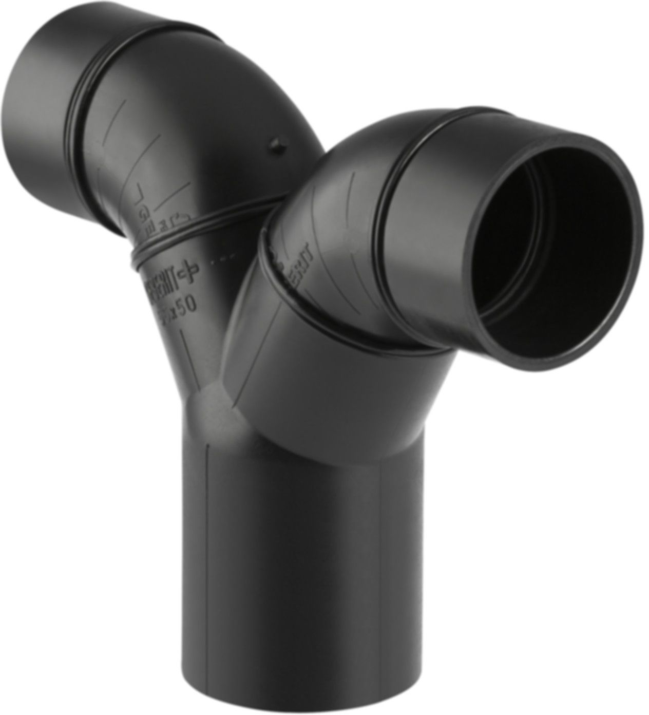Wandklosett-Doppelbogen 180° d 110/ 90mm 367.923.16.1 - Geberit-PE-Formstücke