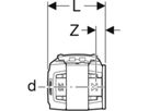 Rohr-Endstopfen 25mm 620.742.00.1 - Geberit FlowFit-Rohre/Formstücke