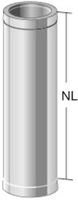 Alkon Rohrelement d 80 mm L=1000 mm 6KDR1020080 - Kaminsystem V4A doppelwandig
