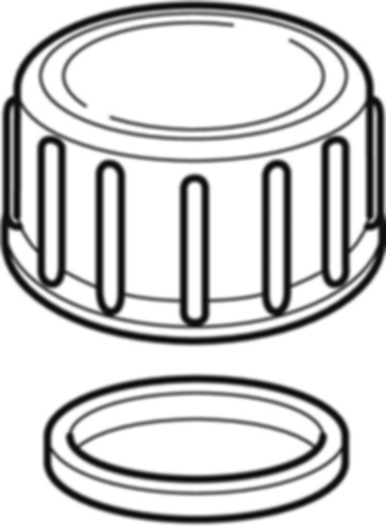 Verschlusskappe d 40mm 360.781.16.1 - Geberit-PE-Formstücke