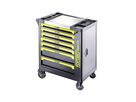 FORTEC Werkstattwagen Eco 299-tlg. 7 Schubladen+ Seitentür, 765x460x820mm - Werkzeugkoffer,Sortimentskoffer,Behälter