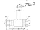 Kugelhahnen lange Spindel Fullflow BF222011 DN 20 54102 - Ballofix/Broen-Armaturen