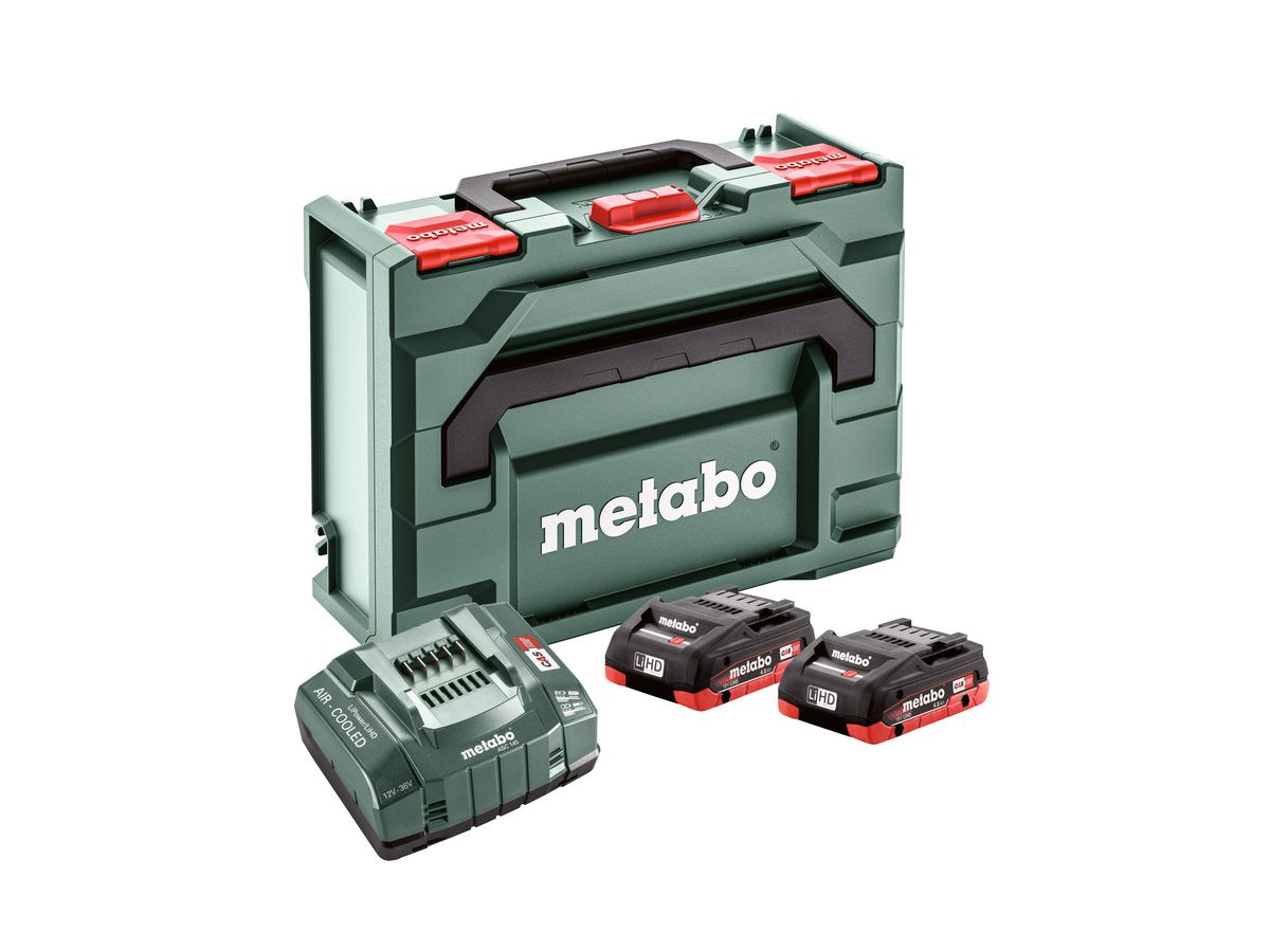 Basis-Set LiHD 4.0Ah Metaloc 18V, LiHD, 2 x 4.0Ah, + Ladegerät in ...