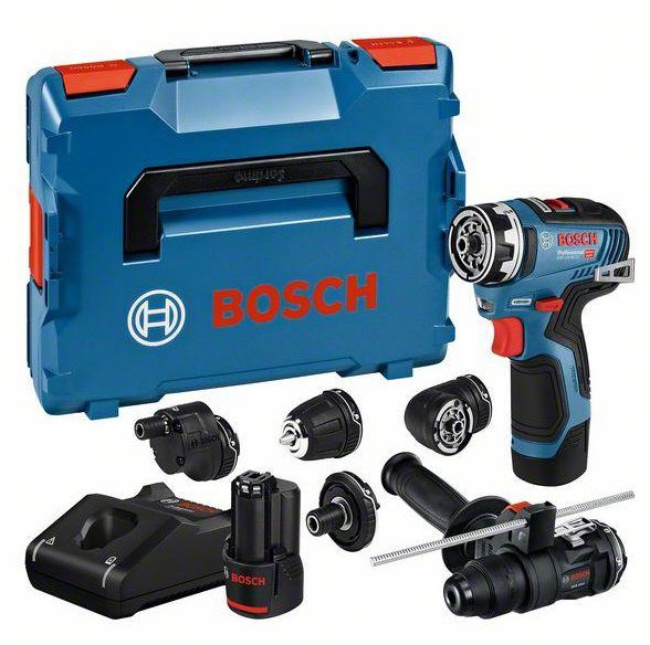 Akku-Bohrschrauber GSR 12V-35 FC Flexi Click 12V, 1'750/min, 2x 3.0 Ah, in L-BOXX - Bosch Elektrowerkzeuge