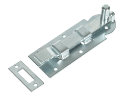HSI Stossriegel, gekröpft, mit Schlaufe 100x35mm, verzinkt - Stoss- und Treibriegel mit Zubehör