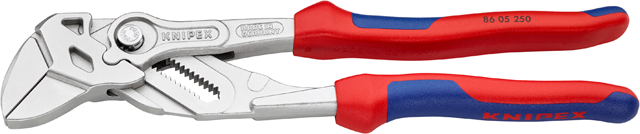 KNIPEX Zangenschlüssel, vernickelt 8605, L= 250mm, bis Ø-42mm - Zangen, Schneiden