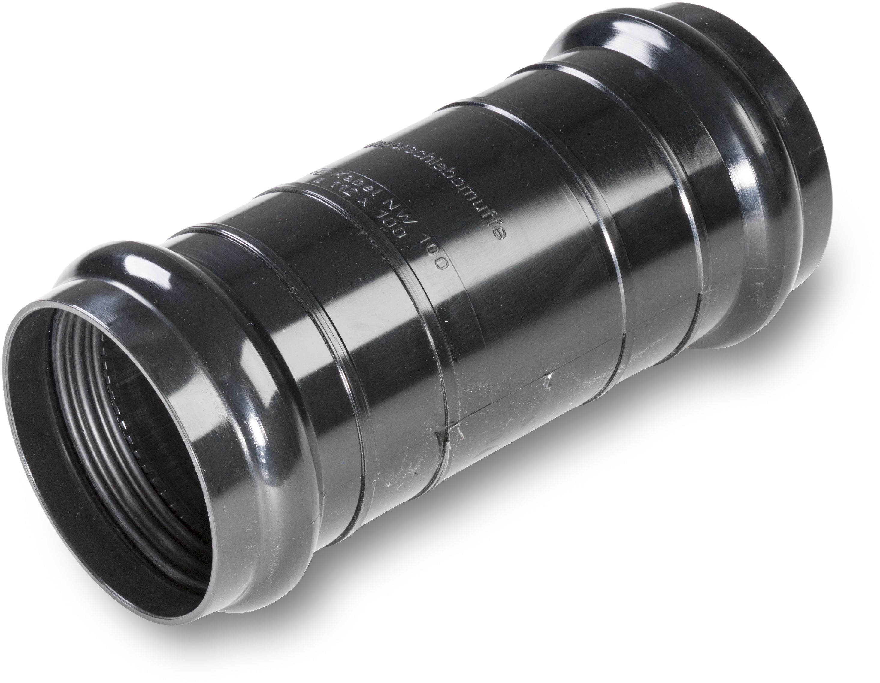 PE Überschiebemuffe zu Kabelschutz DN 163/148 inkl. Dichtungen - Streng Doppel- / Überschiebe- und Endmuffen