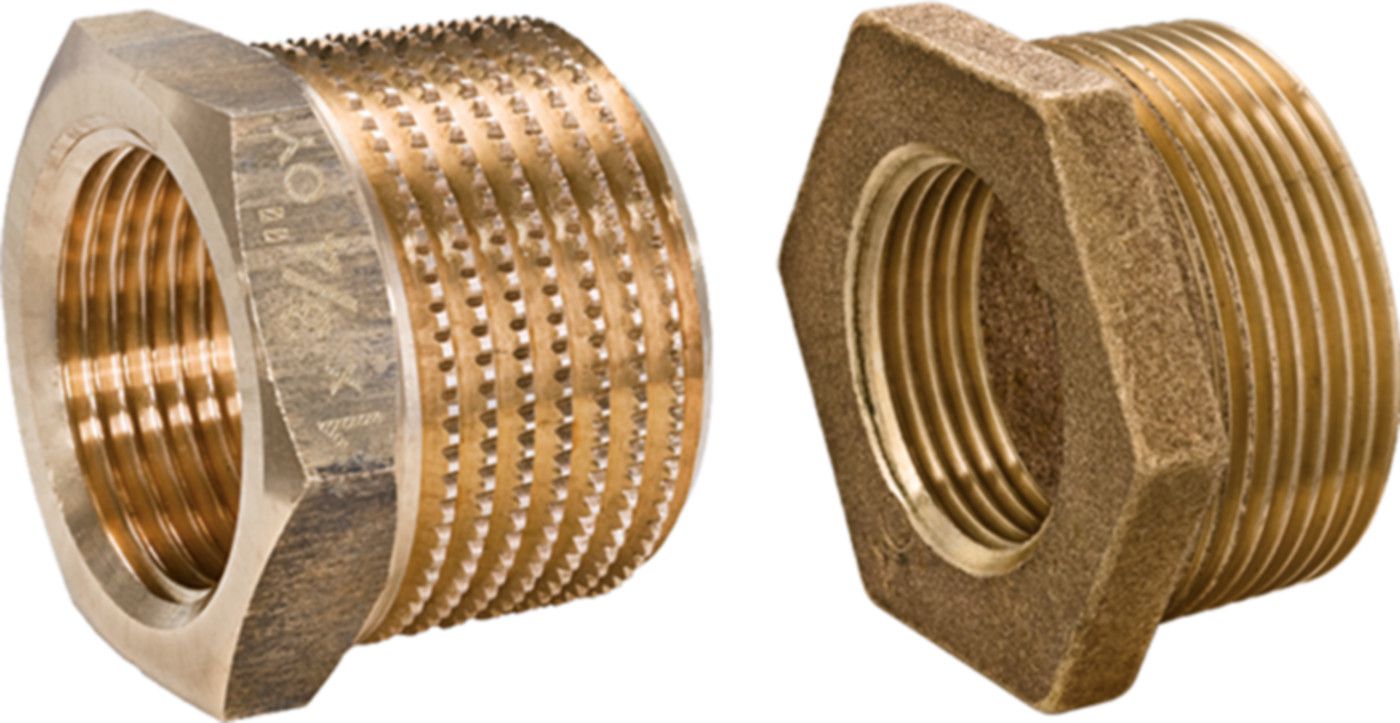Reduktionsnippel 8241 11/2"- 1" - Rotguss-Gewindefittings
