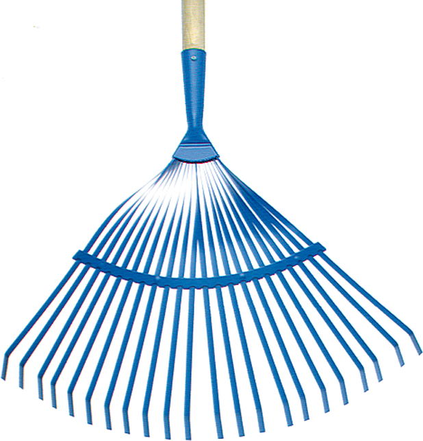 ZEINTRA Laubbesen, 430mm solide Zinken aus Bandstahl - Gartenbauwerkzeuge