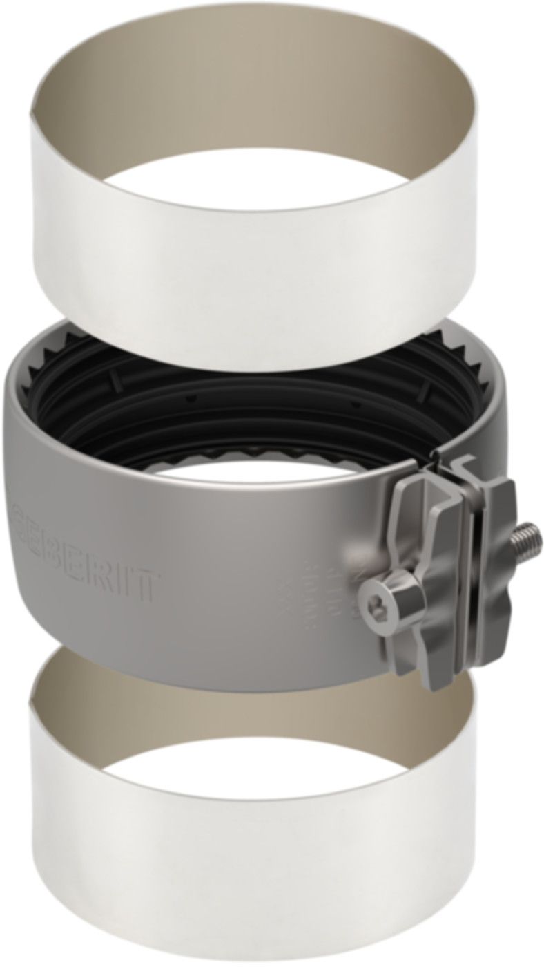 Spannverbinder 110mm 310.010.00.1 für Fallleitung - Geberit-PE-Silent-Formstücke