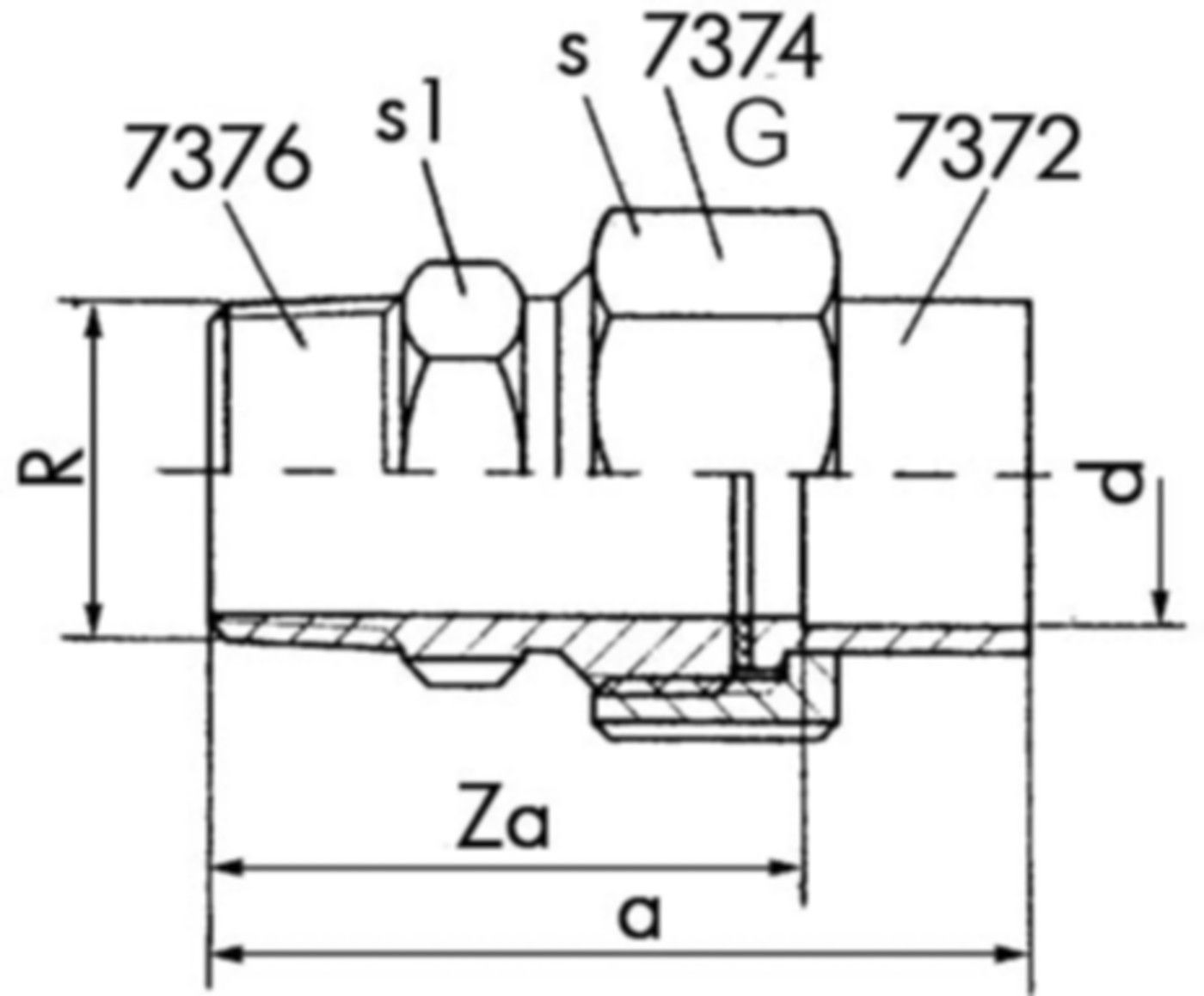 Löt-Verschraubung 7331 15- 1/2" 767 331 023 - GF Lötfittings