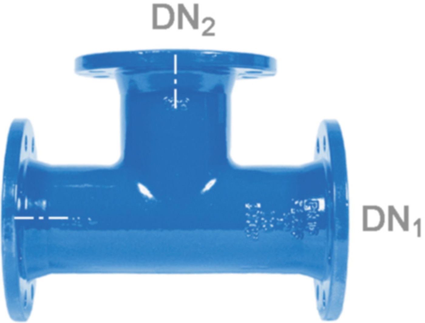Flanschen-T PN 10 Fig. 2040 DN 250/250 - Von Roll Flanschenformstücke