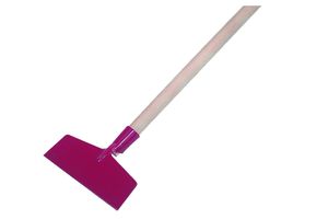 Eis- und Schneekratzer, rot lackiert B= 30cm, L= 1350mm, m. Eschenstiel - Bauwerkzeuge