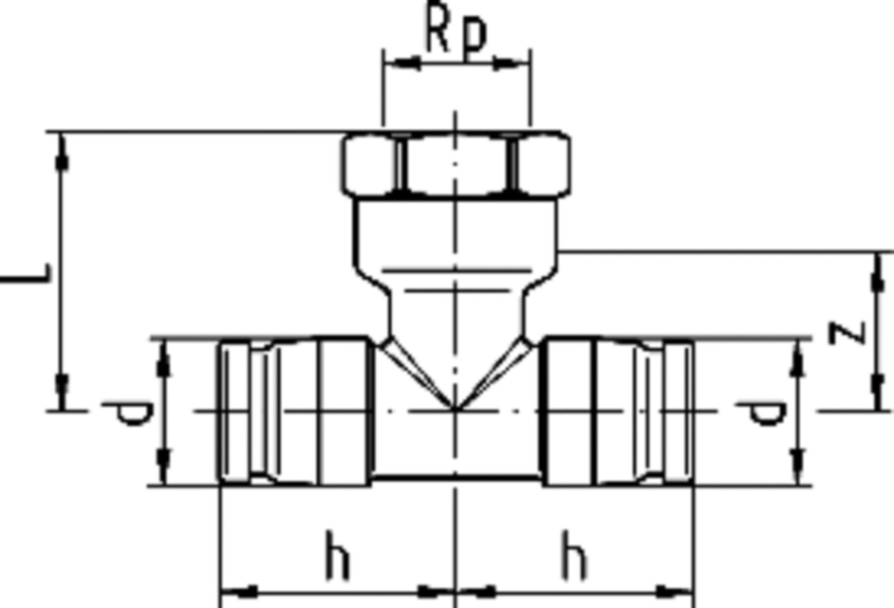 Übergangs-T-Modul iFit mit IG 25/32-3/4" 762 101 289 (762 101 103) - GF I-Fit Formstücke + Werkzeuge
