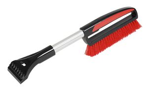 Schneebesen mit Eiskratzer L= 45cm, Alu-Rohr, rot/schwarz - Reinigung