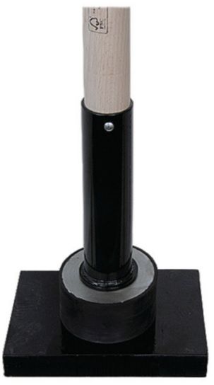 Betonstampfer, stossgedämmt m.Gummimuffe 130x200x30mm, L= 1100mm, m. Eschenstiel - Bauwerkzeuge