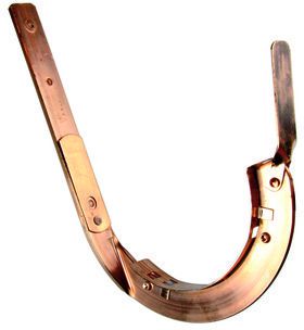 Rinnenhaken m/Einlage 27/5 330 mm 113 hochkant abgedreht - Kupfer Spenglereihalbfabrikate