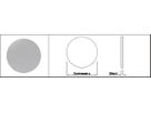 Gestanzte Rondelle eins. geschliffen 120 x 4 mm 128082 - INOXTECH-Handlauf-/Geländer-System