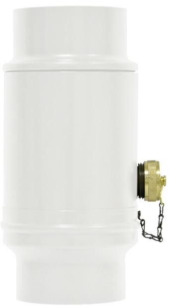 Wassersammler Inkl. Kunstoffanschluss Ø100 mm Naturblank 539200 - PREFA Dachentwässerungssysteme