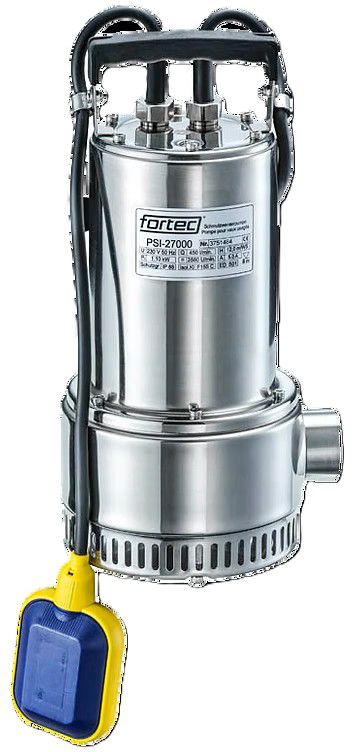 fortec® Schmutzwasserpumpe, PSI-27000 230V ,Fördermenge 27'000 l/h - Wasser
