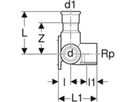 Eckanschlusswinkel 90° m/IG 18 x 1/2" 33510 - Mapress-Sanitär-Presssystem-Formstücke
