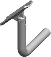 Wandkonsole ohne Wandplatte beweglich HI. 33.7 mm geschliffen 1.4301 - INOXTECH-Handlauf-/Geländer-System