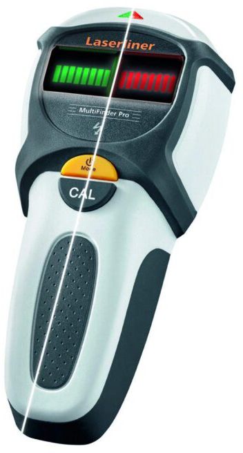 LASERLINER Universelles Ortungsgerät MultiFinder Pro, f. Holz, Metall, Strom, Etui - Kontrollieren