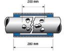 Reparaturkupplung PN 16, RepaFlex32 long lange Ausführung DN 400 PN 16 - RepaFlex-Reparaturkupplungen