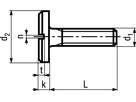 Flachkopfschr gr Kopf Schlitz vzb BN405 DIN921 M3x6 - Bossard Schrauben