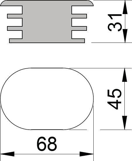 Kunststoff-Propfen, Art.Nr.21016581 zu Picklloch oval - Zubehör Schachtabdeckung von Roll