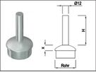 Steckkonsole zum Anschweissen halbr Rk Pfos 42.4mm,TH50mm,geschl,1.430 - INOXTECH-Handlauf-/Geländer-System
