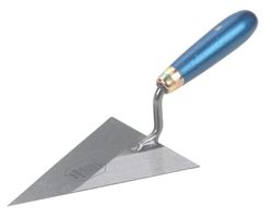 Spitzkelle, Blatt gehärtet L= 140mm, mit blauem Holzheft - Bauwerkzeuge