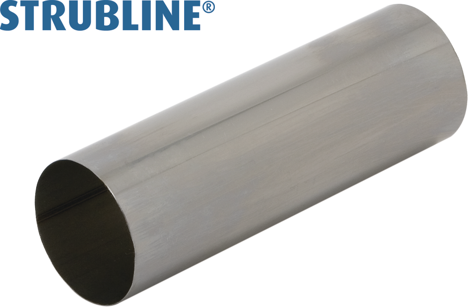 Ablaufrohre geschw. a 4 M 75 mm 201 "Strubline" - Cr-Ni Spenglereihalbfabrikate